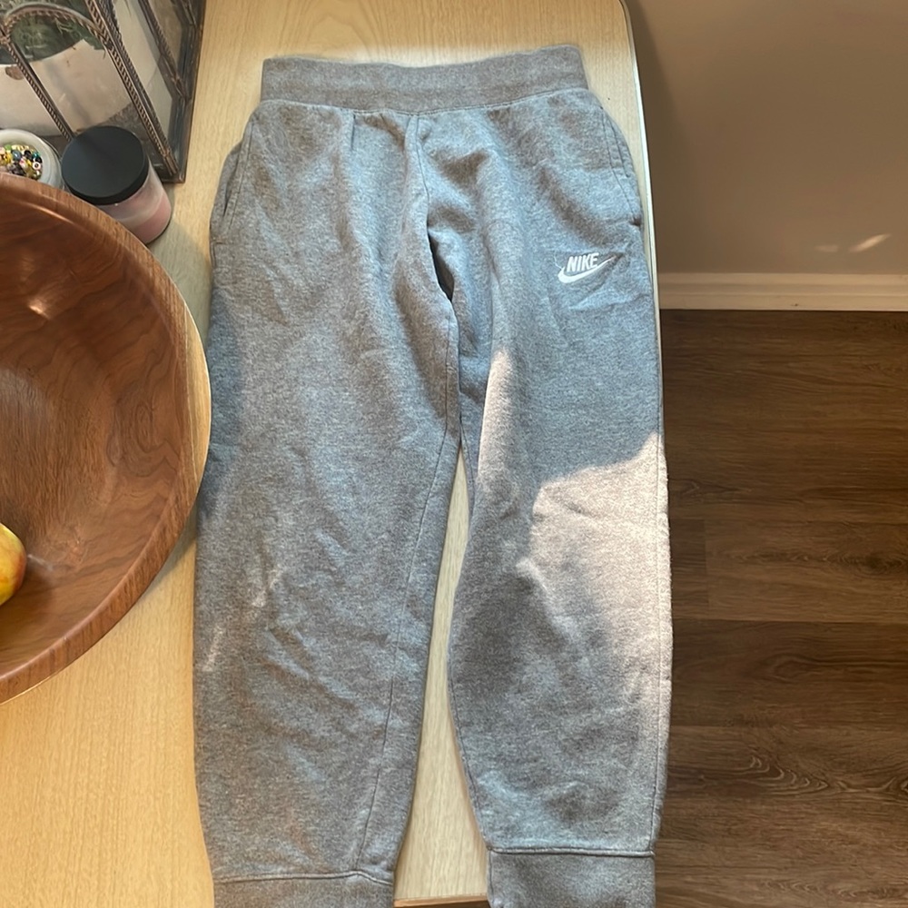 Nike girls sweatpants|Medium|Grey